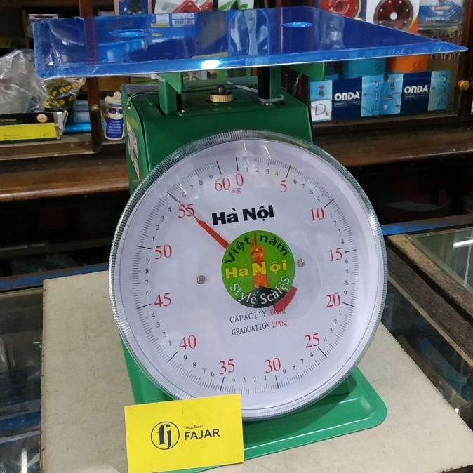 ><><><] Timbangan duduk Vietnam 60 kg / Timbangan jarum pegas model rata