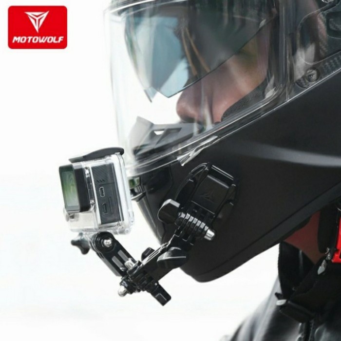 Best Seller Bracket Breket Holder Camera Go Pro Helm Motowolf