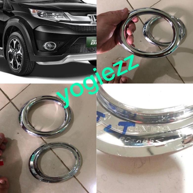 PROMO cover ring foglamp honda brv jazz front ring fog lamp lampu kabut kondom cover garnish brv ory