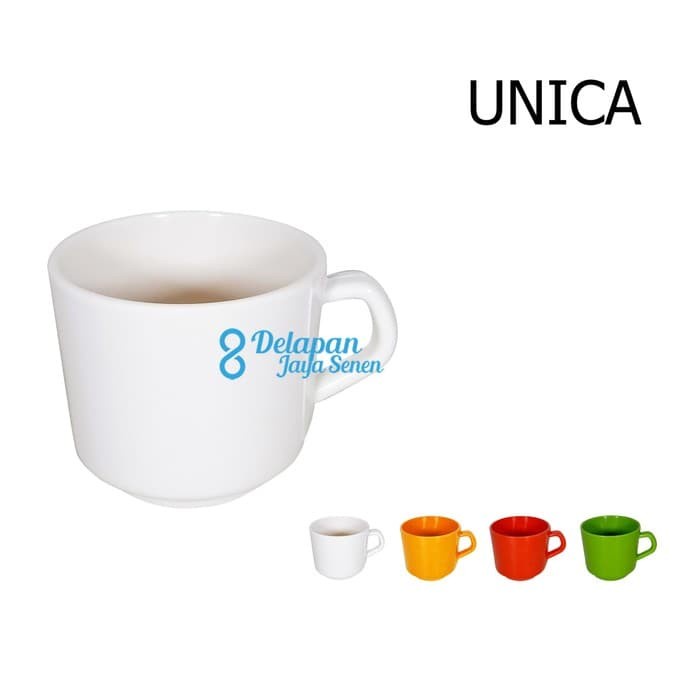 Cangkir Kecil Gagang Hitam Putih Warna Warni Tahan Panas Cangkir Kecil Saji Minum Teh Kopi Tea Cup M