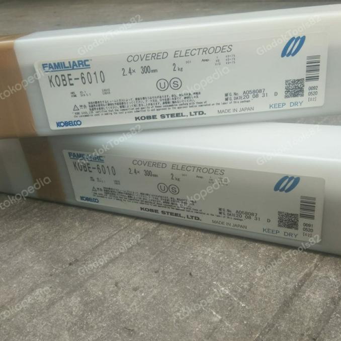 Kawat Las Familiarc KOBE - 6010 Covered Electrodes Size 2.4 x 300 mm