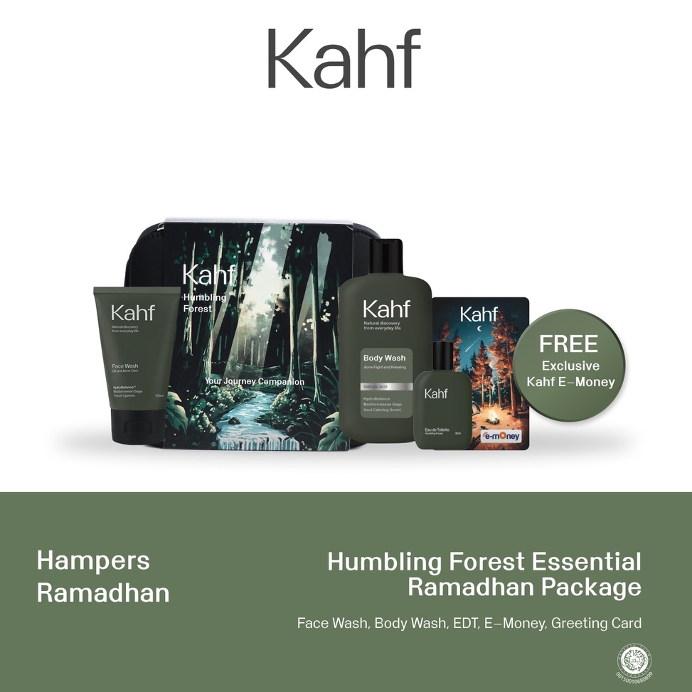 

GBHP7600 STAR Kahf Humbling Forest Essential Care Package (Body Wash, Face Wash, Eau de Toilete) - Paket Ramadhan Hampers