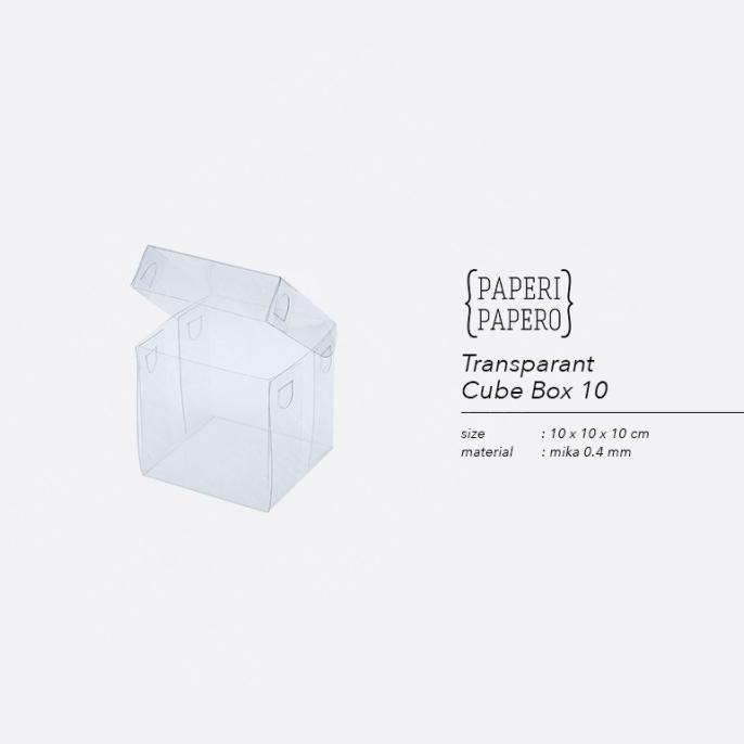 

^%^%^%^%] Transparent Cube Box (10x10x10 cm) - Kotak Bening Mika Transparan