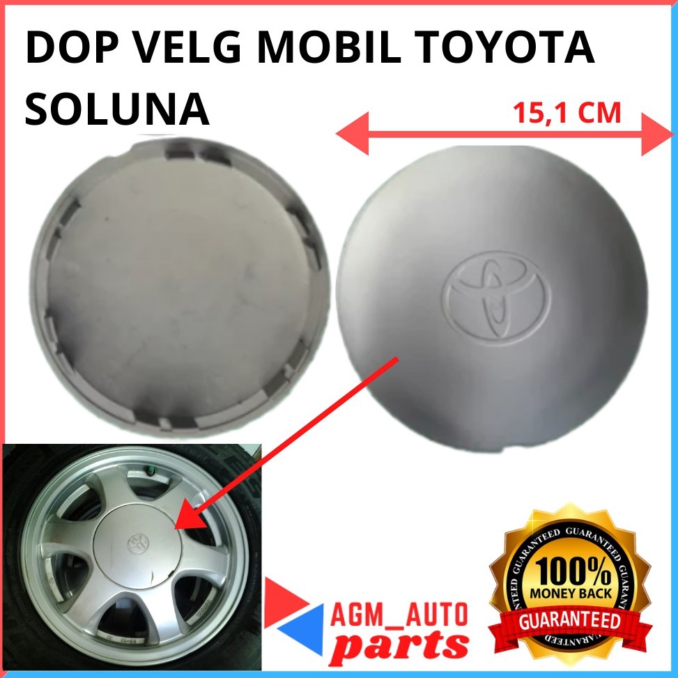 Terkini CWW Tutup dop toyota soluna / tutup dop velg soluna (SATUAN) ✸ ✉
