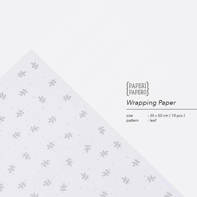 

@#@#@#] Wrapping Paper Motif Leaf - Kertas Bungkus / Kado / Insert (10 pcs)