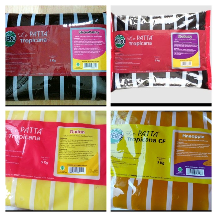 

selai nanas strawberry blueberry durian / selai roti 5kg