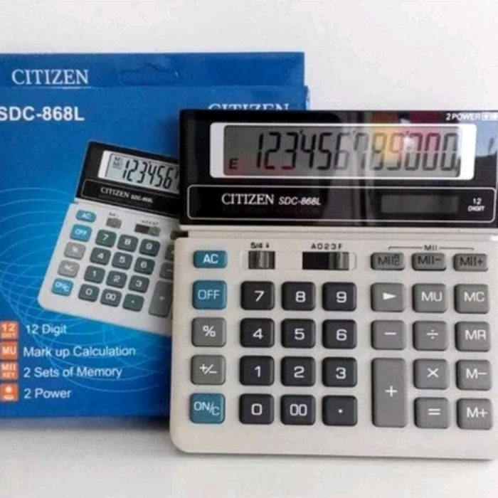 

Original Citizen Calculator Sdc-868L - Kalkulator Desktop Meja Kantor