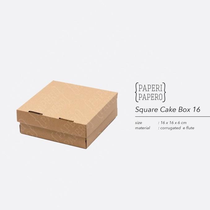 ] Cake Box - Kotak / Dus / Boks Kue Bolu (16 x 16 x 6 cm )