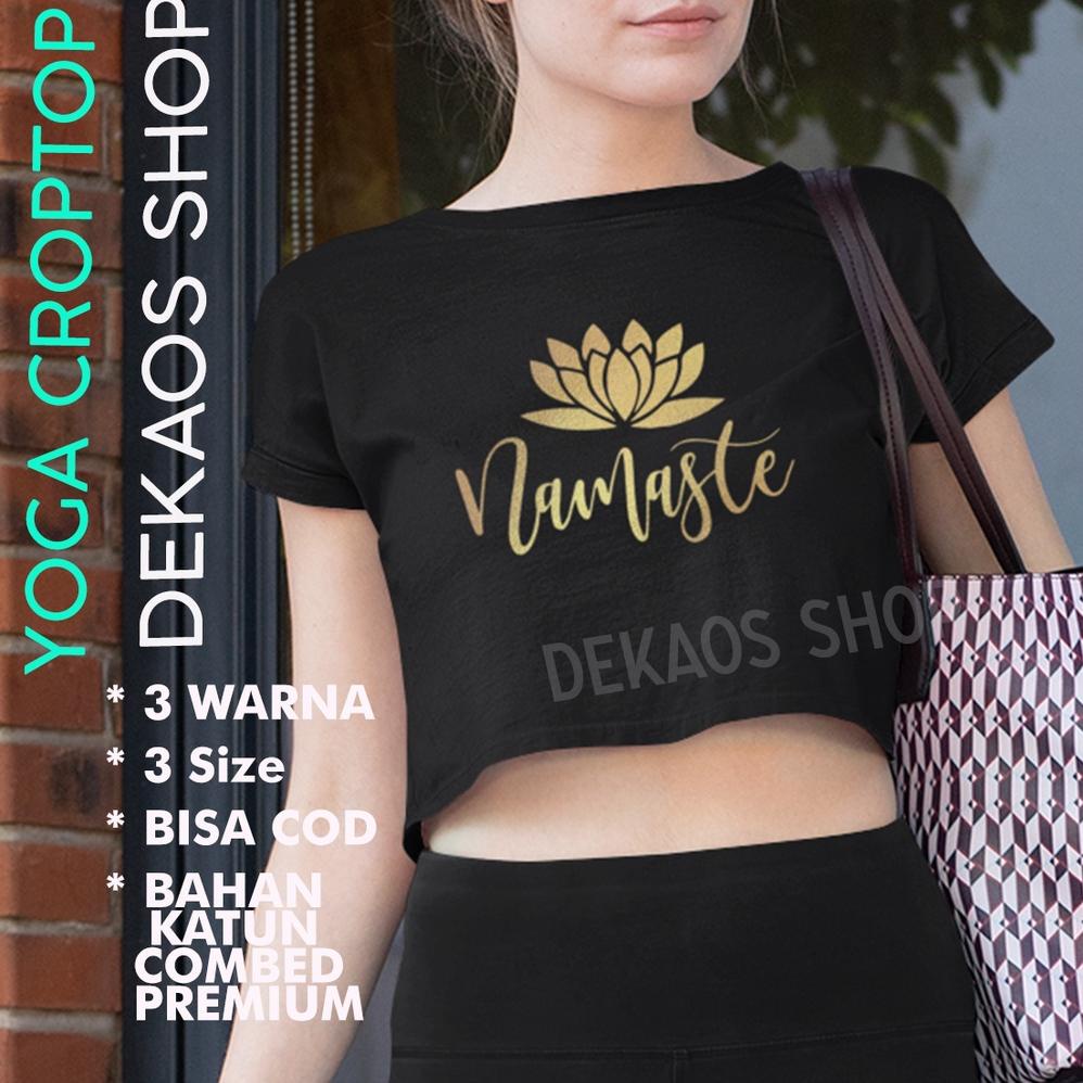 Trending Yoga Croptop / Yoga Top / Crop Top / Crop Top Senam / Atasan Yoga / Atasan Crop Wanita / Ka