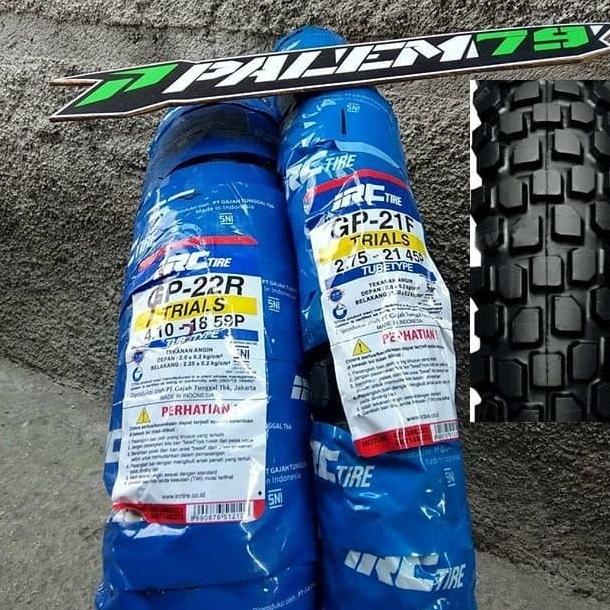 Ban Standar Ori KLX L BF CRF 150 Depan Belakang IRC GP 21 275 & 18 410