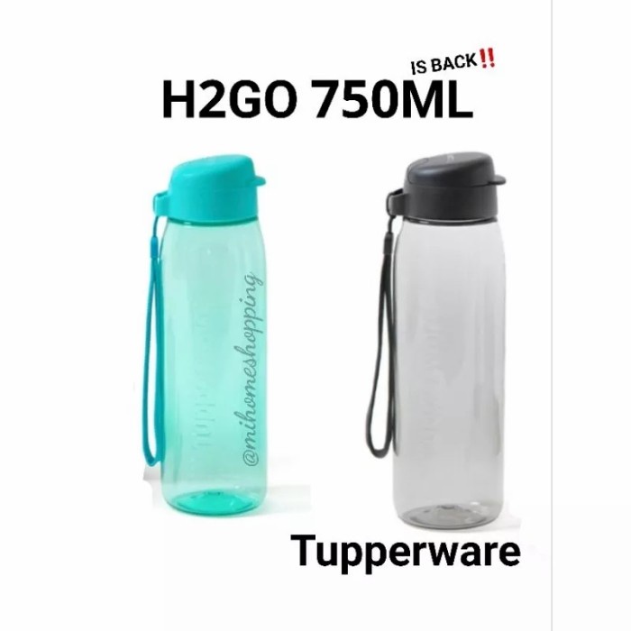 Terlaris Botol Minum Tupperware H2Go 750Ml Straw (1) H 2Go