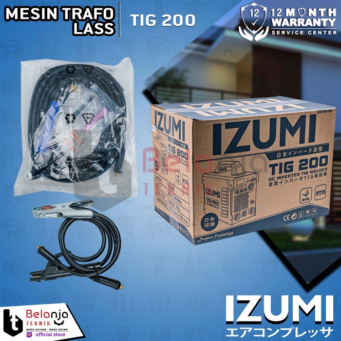 Izumi Travo Las TIG 200 Mesin Las Inverter Argon Stainless Trafo 200A keren