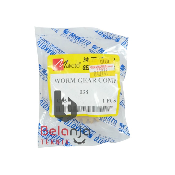 Makoto Worm Gear 038 Sparepart Mesin Chainsaw Roda Gigi Cacing Gergaji keren