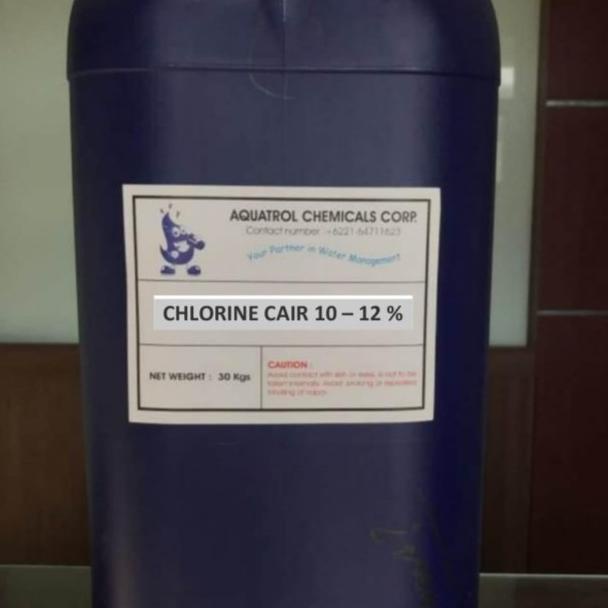 >>>>>] Chlorine Cair 10-12% (SODIUM HYPOCHLORINE) - klorin Cair (35 Kg/Pail)