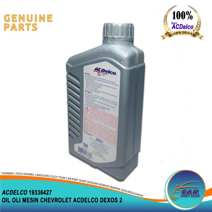 oil oli mesin acdelco ac delco dexos 2 star