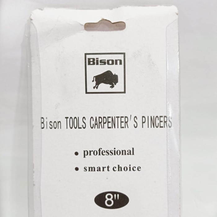 nice BISON Tang Catut / Kakak tua 8" Bison Kepala Besar - Carpenter Pincers