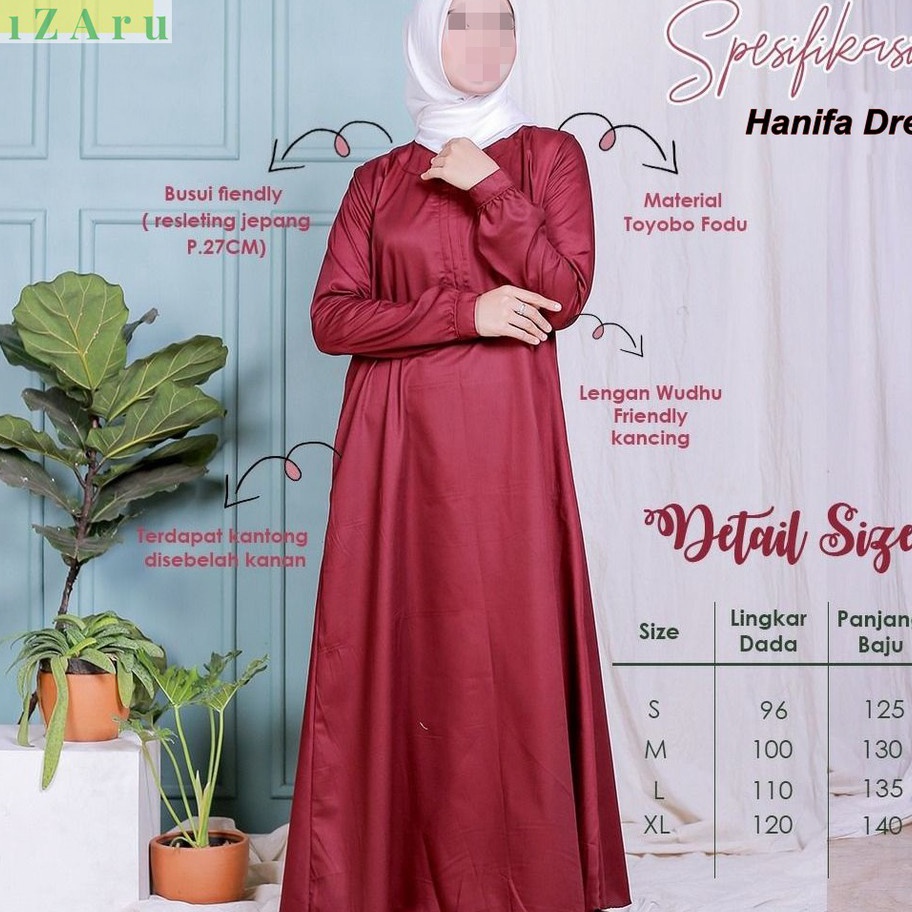 Terkini Gamis Polos Toyobo Fodu bukan KW Original