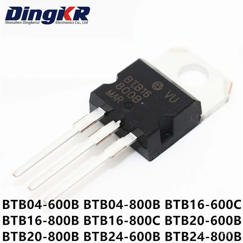 ✅&10PCS BTB04-600B/TO-220-3Pins Triacs with three terminals  BTB04-600C BTB04-800B BTB16-600C BTB16-
