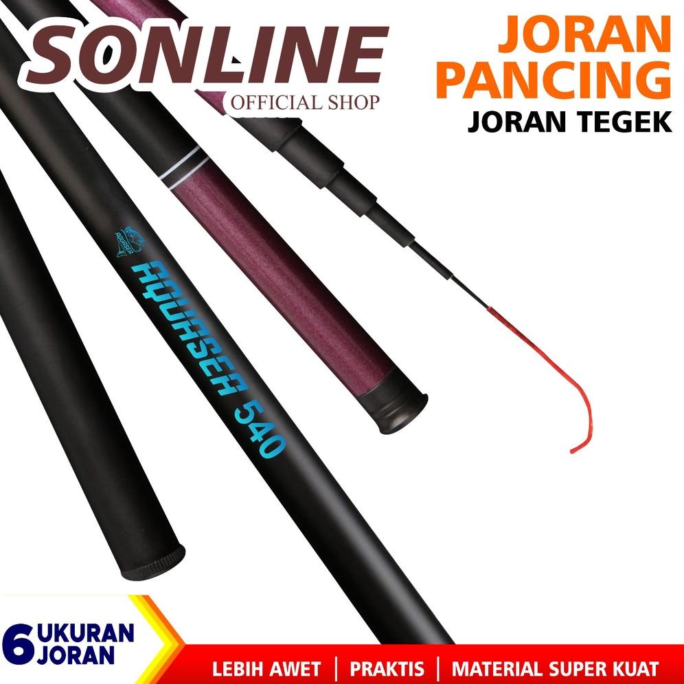 Terlaris Sonline Joran Pancing Tegek 180/270/360/450/540 Joran Pancing Tegek Carbon Fiber Kualitas T