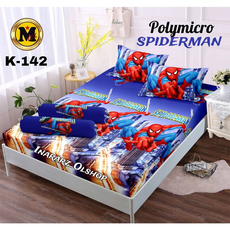 Sprei spiderman 180x200 // Sprei Murah 120x200 // Sprei karakter HOMEMADE / Promo Sprei Murah 120x200