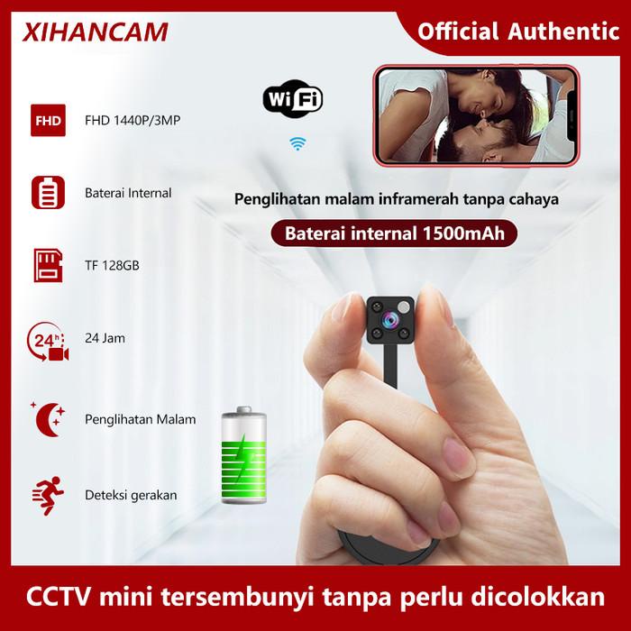 TERLARIS XIHANCAM SPY CAMERA WIFI 3MP KAMERA CCTV MINI TERSEMBUNYI TANPA KABEL