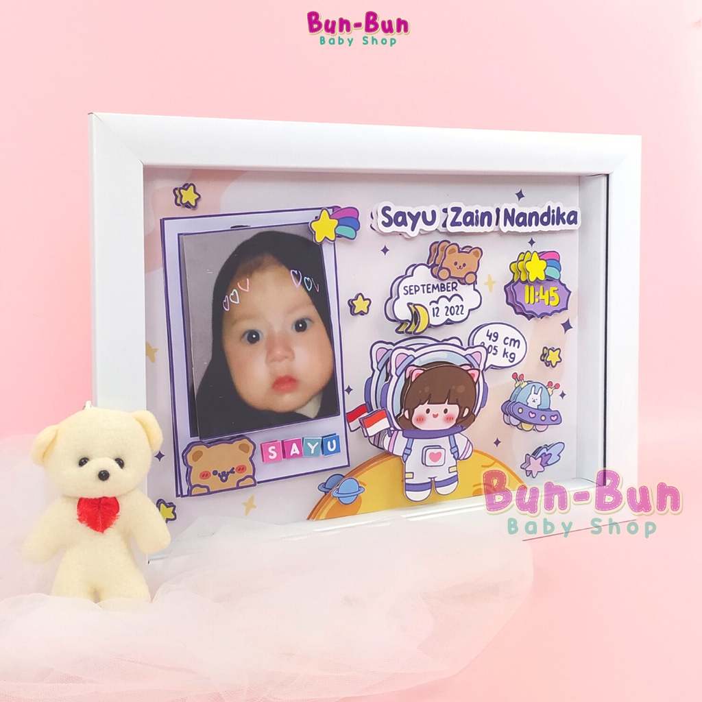 Biodata Bayi Frame 3D Kado Lahiran Hiasan Dinding New Born Day Cetak Bingkai Foto Kelahiran Papan Nama Acrylic Kayu Akrilik Felt Letter Board Walldecor Hospital Gift Set Huruf Unik Perlengkapan Baru Lahir Peralatan Baby Newborn Bunbunbabyshop Hadiah