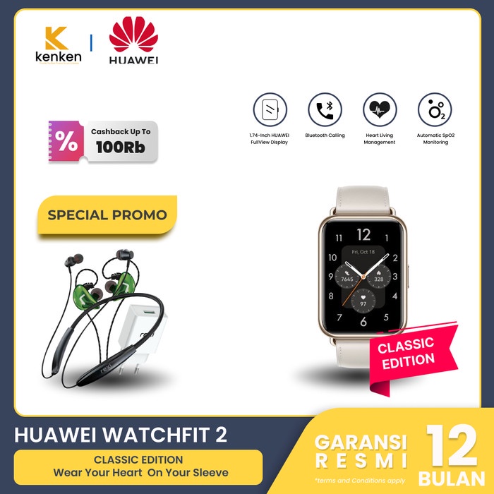 Huawei Watch Fit 2 SmartWatch Garansi Resmi