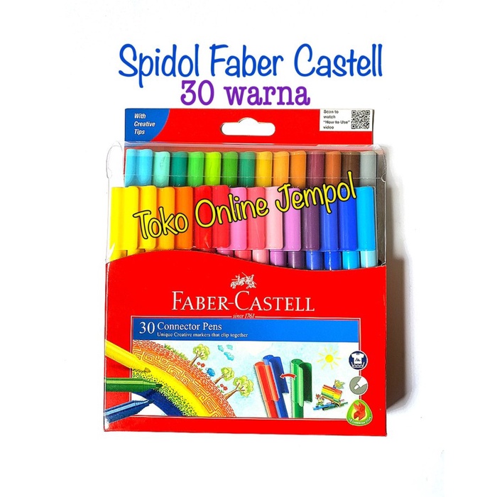 

ATK0238FC 30 warna connector pen Faber Castell spidol 155051 art tools