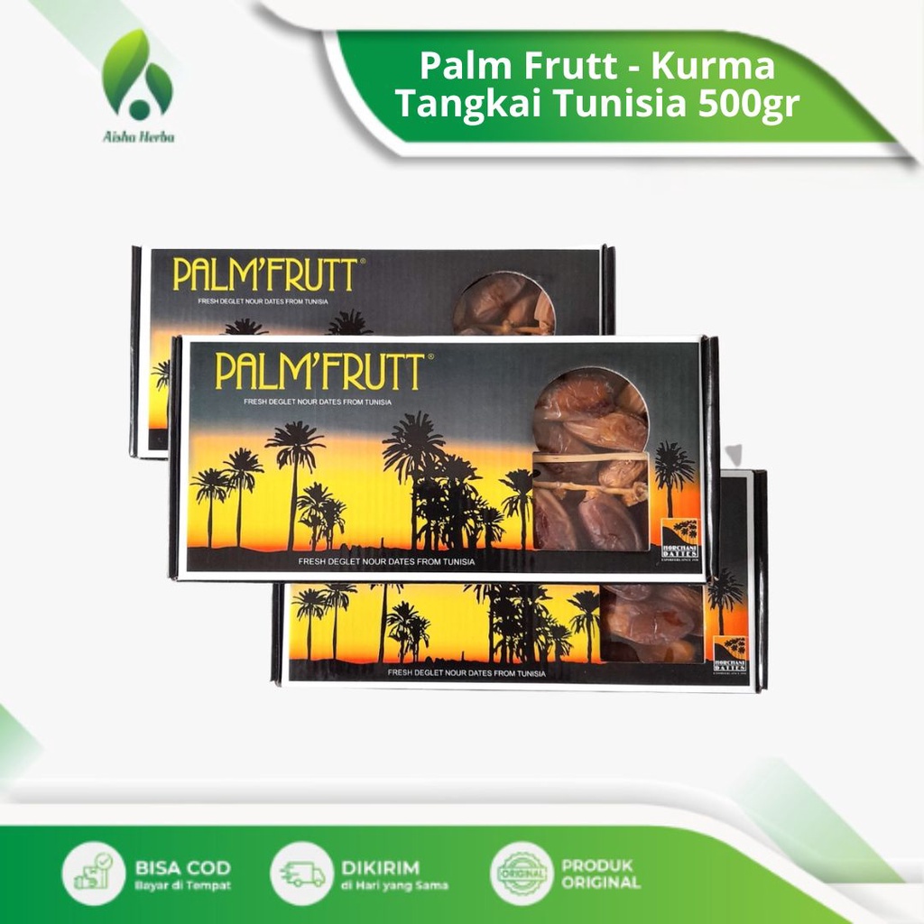 

PALM FRUIT - Kurma Tunisia Tunis Tangkai Asli Dates Original Fresh 500gr