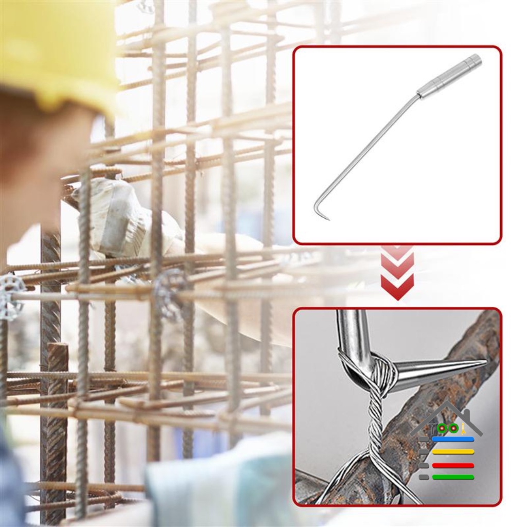 BENDRAT REBAR TWIST RIBBON HOOK ALAT IKAT KAWAT PERTUKANGAN PORTABLE