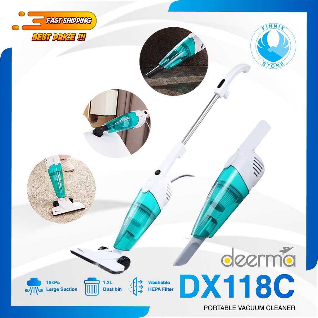 Deerma Vacuum Cleaner 2 in 1 DX118C - Penyedot Debu
