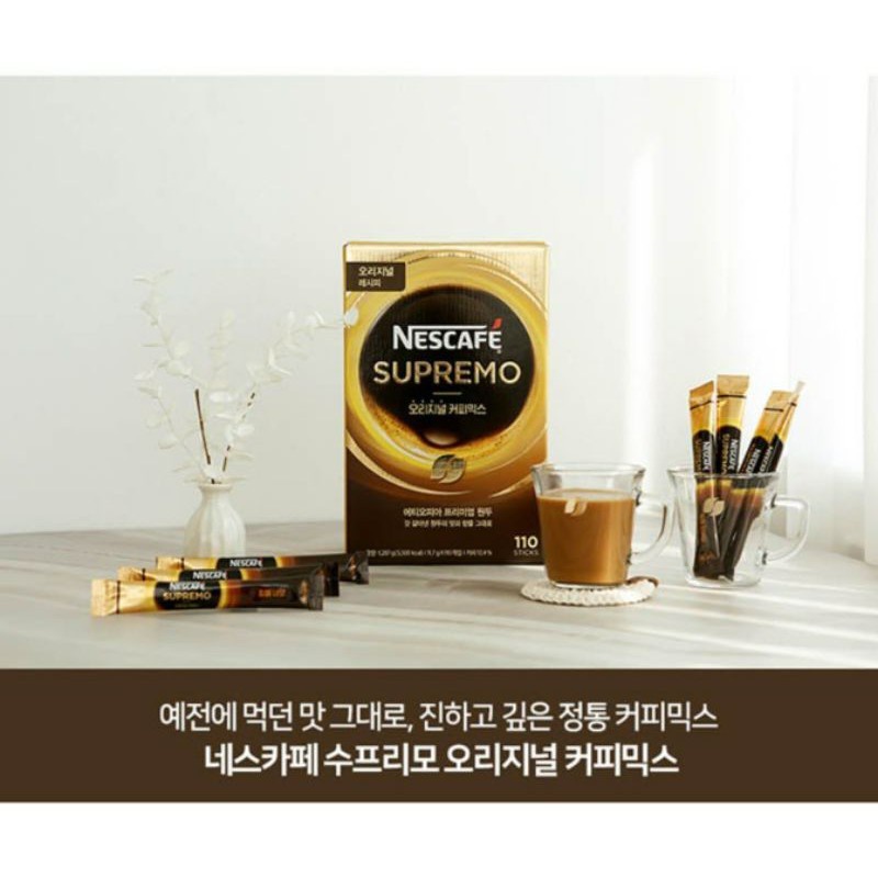 

Nescafe Supremo Sweat Americano Coffee/ Kopi Sachet Premium Korea