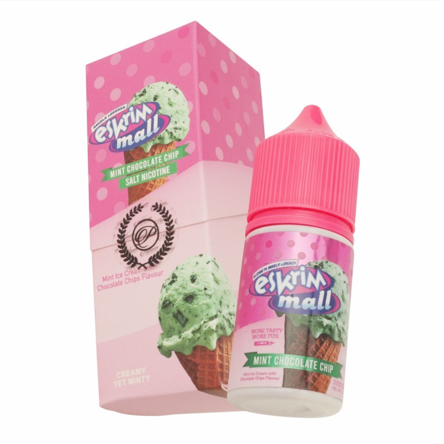 Es Krim Mall V1 Mint Chocolate Chip Salt Nic 30ML by Platinum