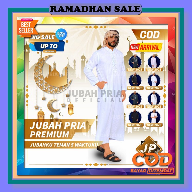 Gamis Pria Jubah Pria Model Haramain Jubah Gamis Pria Polos Katun Toyobo Fodu Berkualitas Jubah Pria