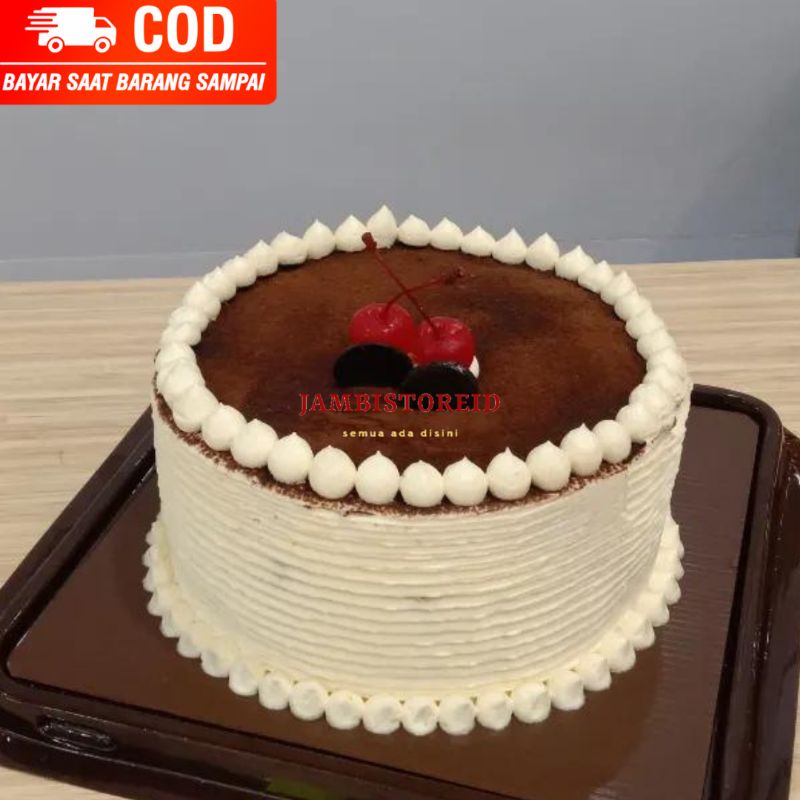 

(JAMBISTOREID) PILIH PENGIRIMAN INSTAN Birthday Cake All Variant Kue Ulang Tahun Tart Hias Anniversary Hari Ibu Ayah Jadian Vanila Tiramisu Red Velvet Diameter 16 cm Tinggi 8 cm Jambi