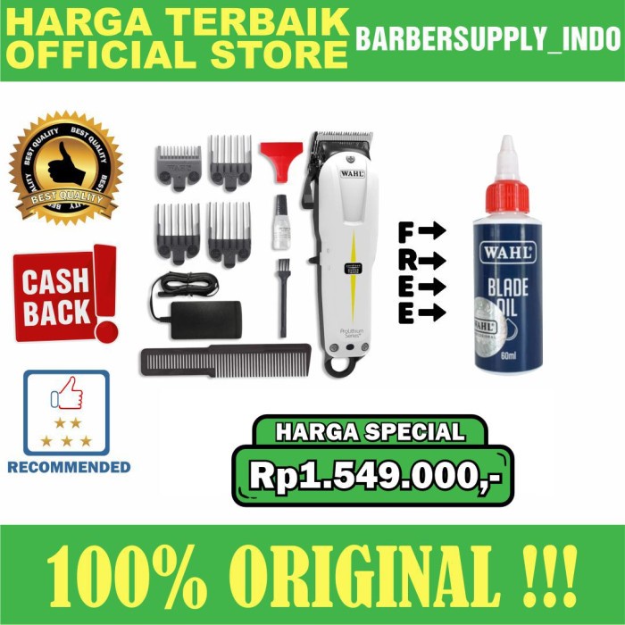 WAHL SUPER TAPER CORDLESS ORIGINAL USA ALAT CUKUR TANPA KABEL ORI