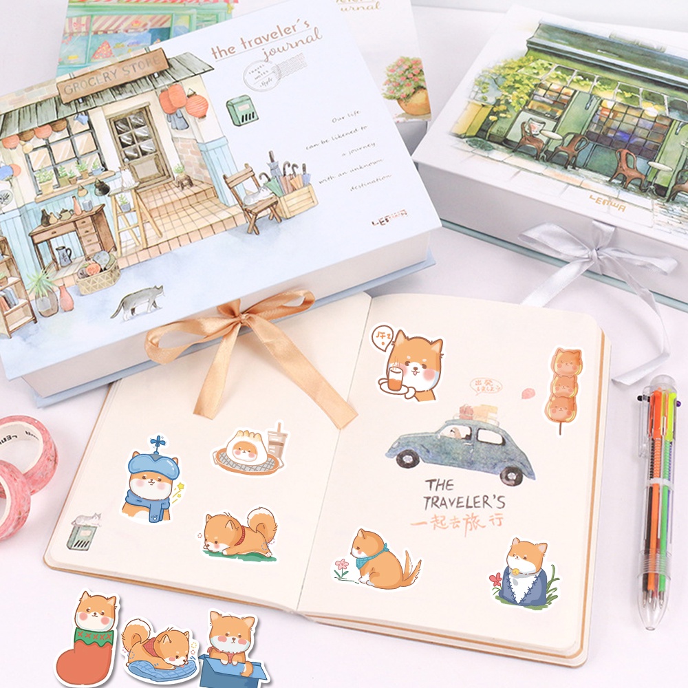 50 Pcs Kartun Chaigou Lucu Stiker Notebook Cangkir Air Hias Tahan Air Decal