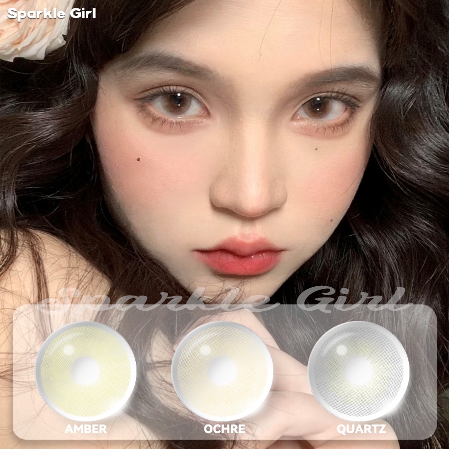 【COD&amp;Spot】EYESHARE~SERI ALAMI-BRAZIL GIRL~SOFTLENS 2PCS MISTY INNOCENT NORMAL KAWAII BIG EYES 14.2MM- RIASAN ALAMI YANG FANTASTIS-LENSA KONTAK GRADIEN-DREAMCOLOR