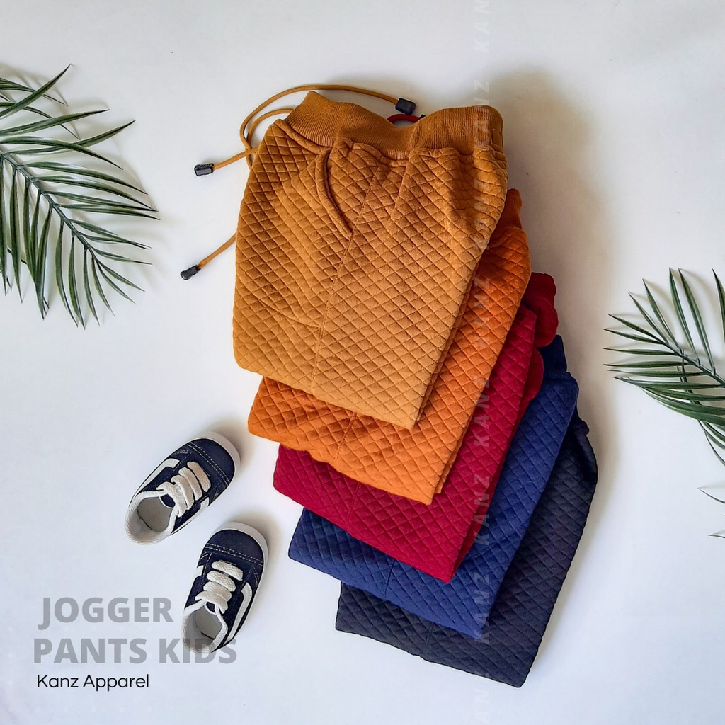 Celana Jogger Anak Joger Comfy Polos Celana Jogger Panjang Anak Laki Laki Perempuan Usia 1 – 8 Tahun