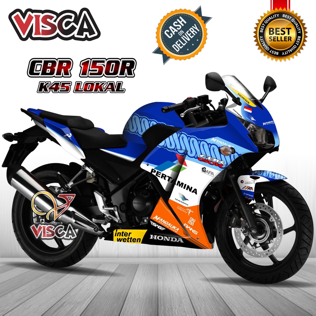 Decal Cbr 150r K45 Lokal Stiker Cbr 150r K45 Lokal Striping Cbr K45 Lokal Stiker Cbr 150r Full Body 
