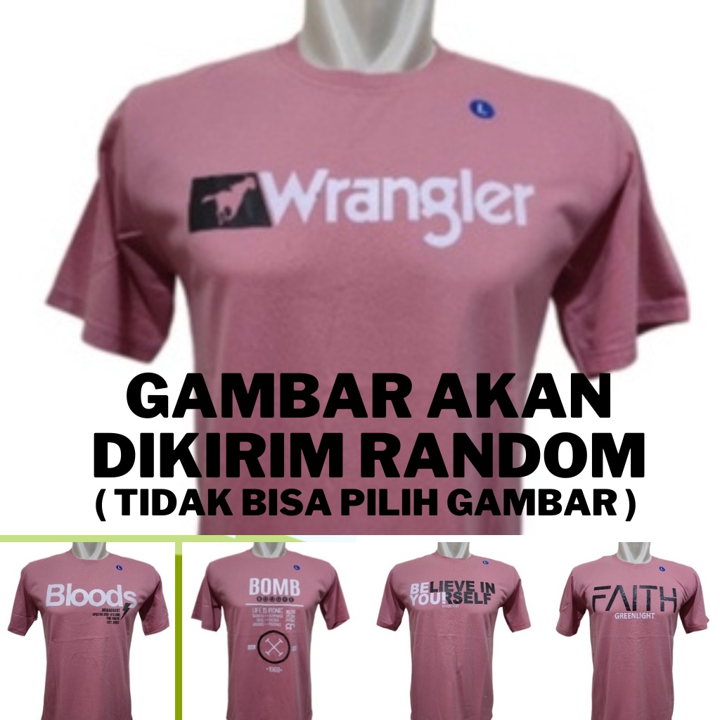 KAOS DISTRO/BAJU OBLONG PINK RANDOM GAMBAR /KAOS (UNISEX)