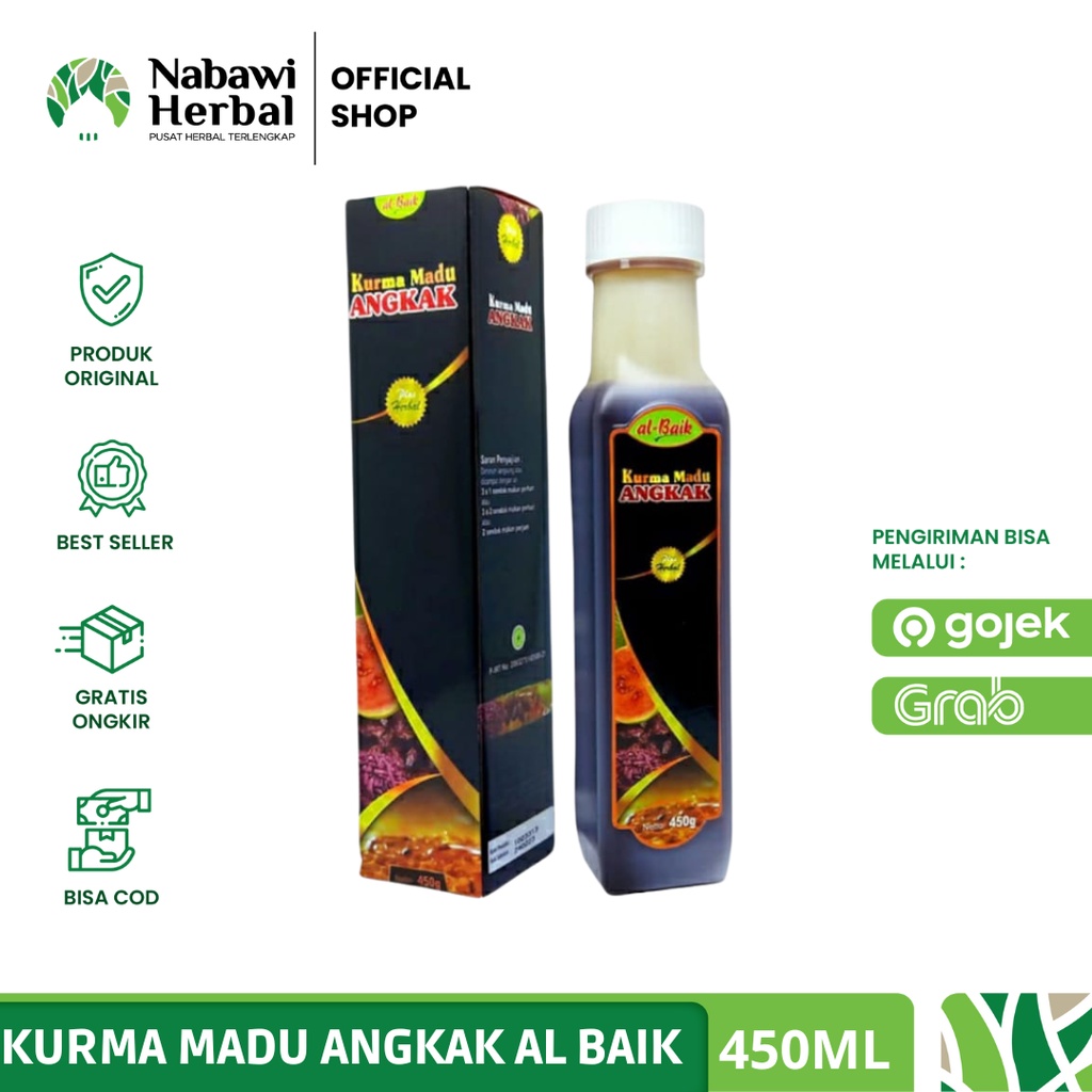 

Madu Kurma Angkak Al Baik 450 ml Meningkatkan Trombosit / Mengobati Sakit DBD / Demam