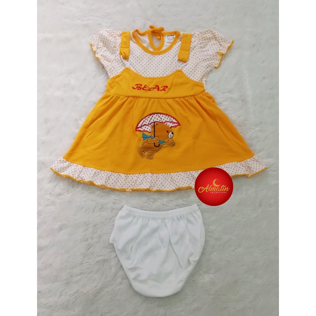 Baju Anak Perempuan Dress bayi cewek Baju Rok Anak perempuan Setelan Rok dress anak Perempuan Baju Lebaran bayi