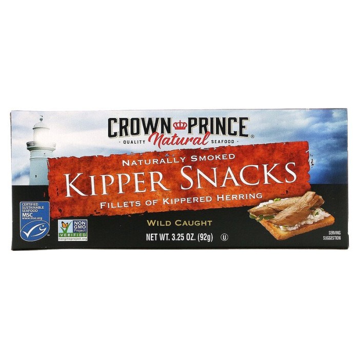 

CROWN PRINCE NATURAL, KIPPER SNACKS, NATURALLY SMOKED (92 G)