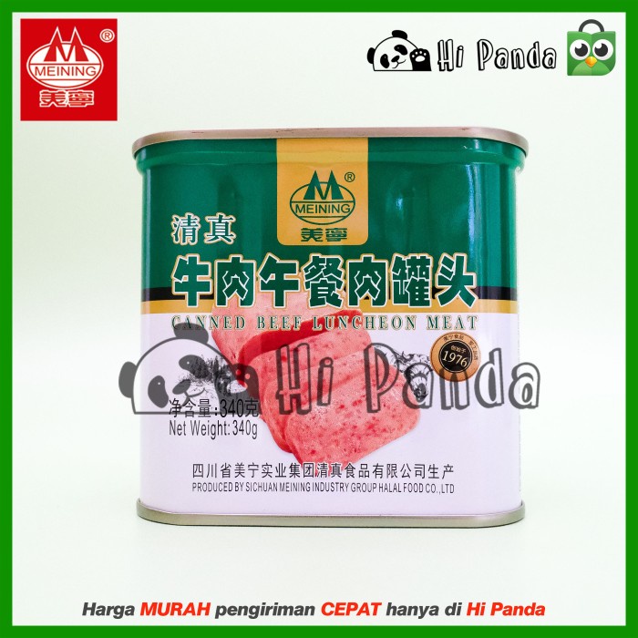 

MEINING CANNED BEEF LUNCHEON MEAT - DAGING SAPI KALENG HALAL