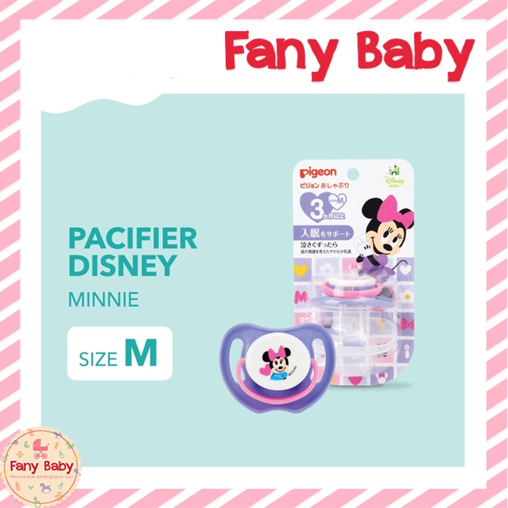 PIGEON SILICONE PACIFIER SIZE M [ MINNIE ]