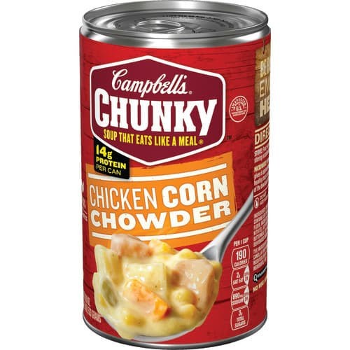 

CAMPBELL CHICK CORN CHOWDER SOUP 18.8OZ