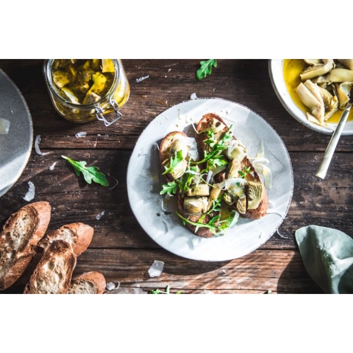 

MARINATED ARTICHOKE HEARTS IN OIL HATI JANTUNG ARTICHOKE 250GR ITALY