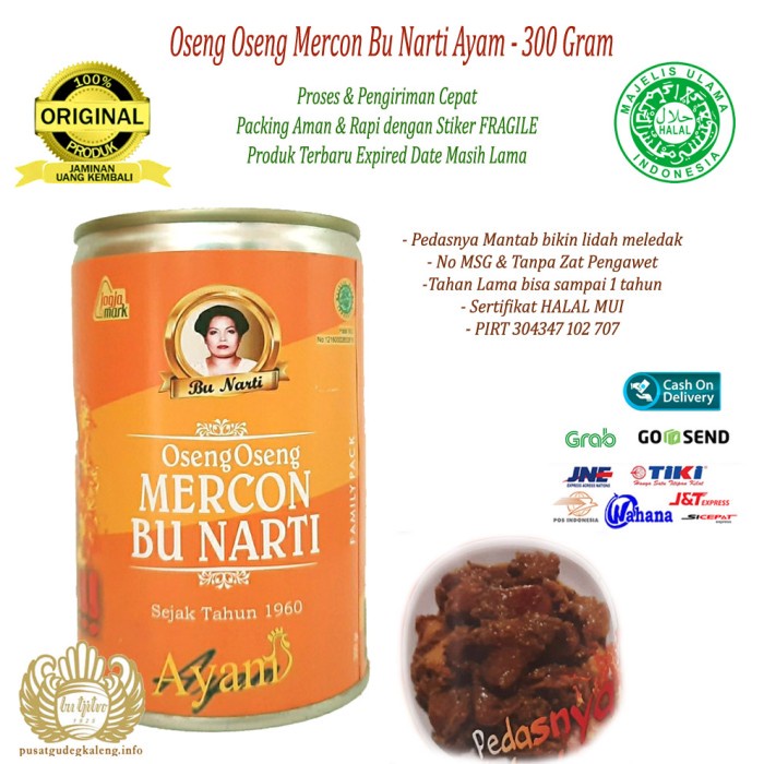 

OSENG OSENG MERCON BU NARTI AYAM - 300GRAM