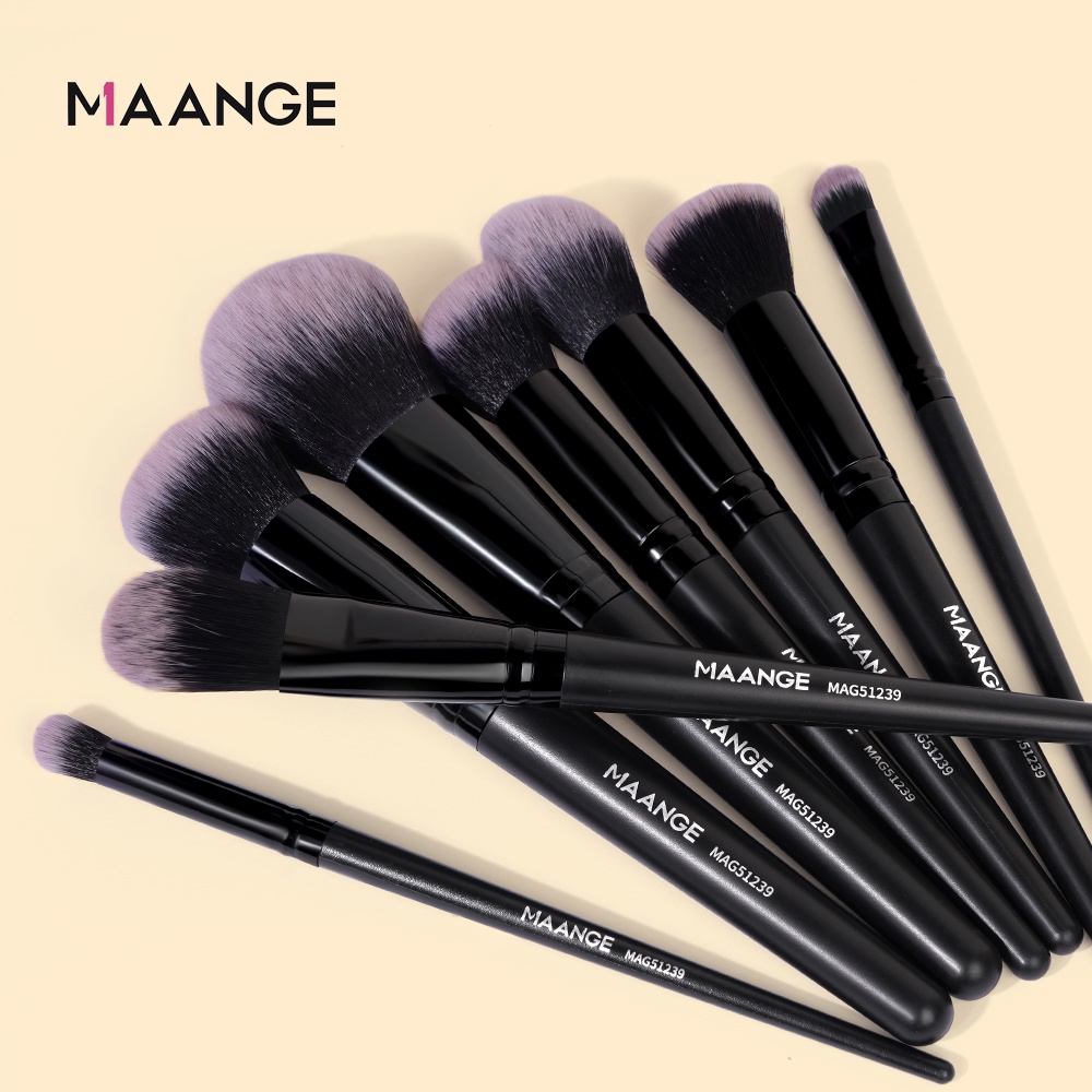 MAANGE 18Pcs/Set Kuas Make Up Premium Bulu Lembut Kuas Rias Lengkap Alat Kecantikan Profesional 51239